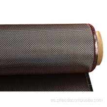 Rollo de tela de tela de fibra de carbono de 3k brillo